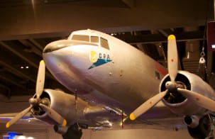 The DC-3 Betsy on display